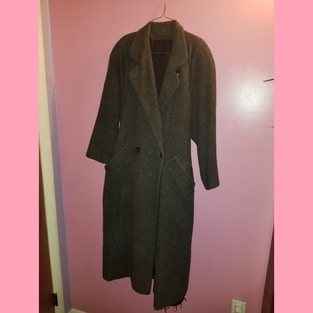 Floor Length Wool Dress Coat
